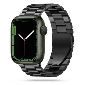 Dirželis Tech-Protect Stainless Apple Watch 8 / 9 / 10 / 11 / SE / Ultra (44 / 45 / 46 / 49 mm), juodas