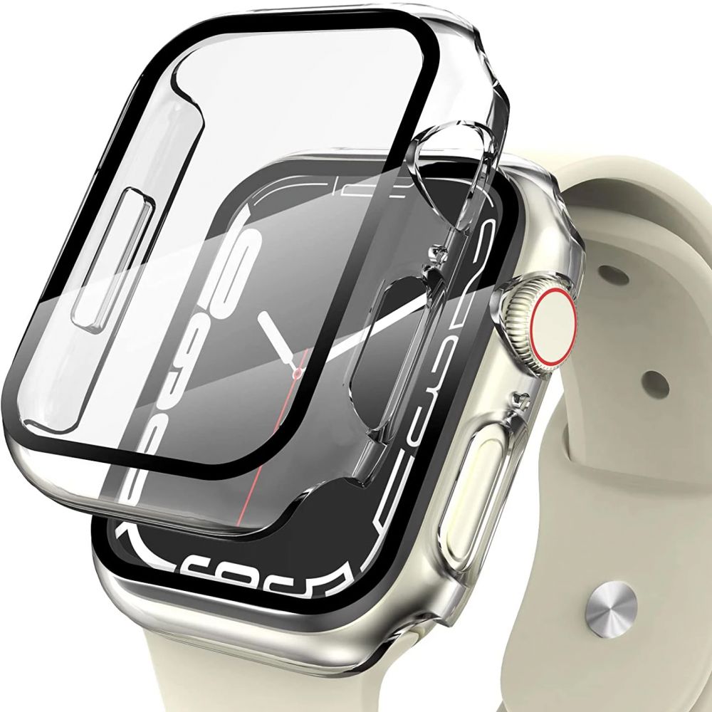 Dėklas Tech-Protect Defense360 Apple Watch 7/8/9 (41 mm) skaidrus