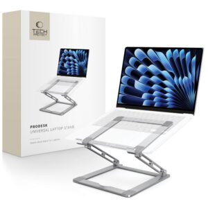 Tech-Protect ULS400 universali sulankstoma stovas nešiojamiesiems kompiuteriams iki 17" - pilka