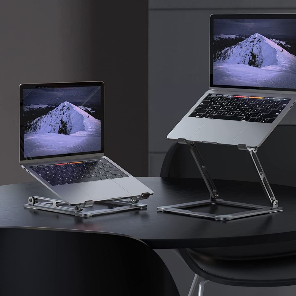 Nešiojamojo kompiuterio stovas Tech-Protect ULS400 ProDesk Universal, sidabrinis