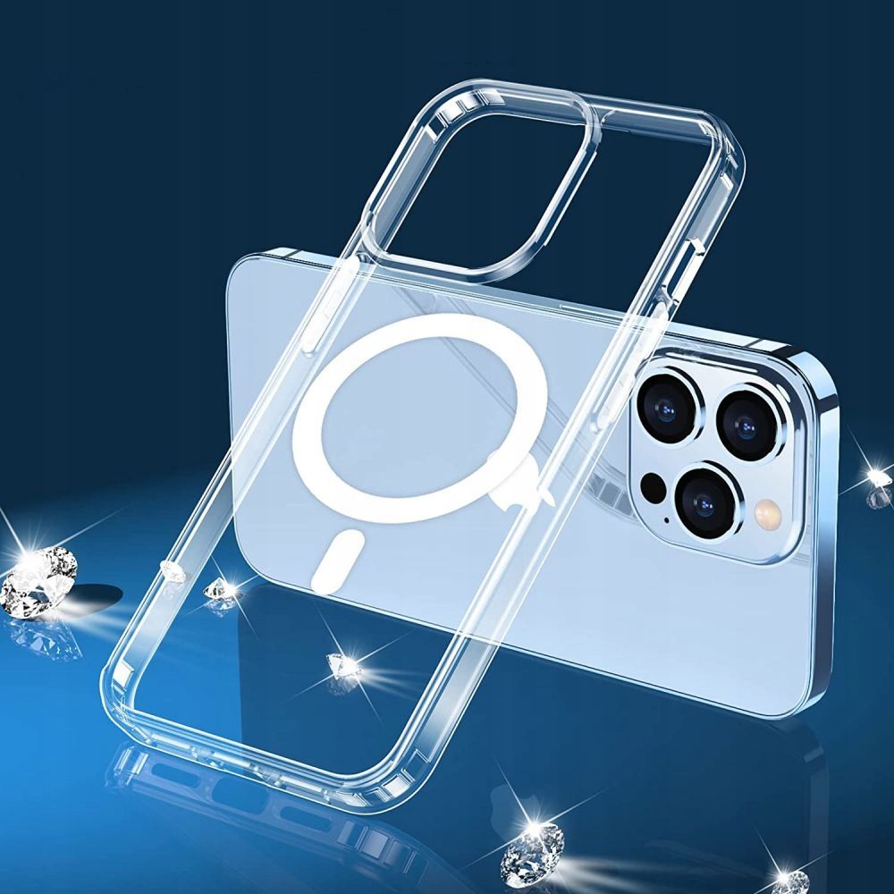 Dėklas Tech-Protect Magmat MagSafe iPhone 12 / 12 Pro Skaidrus