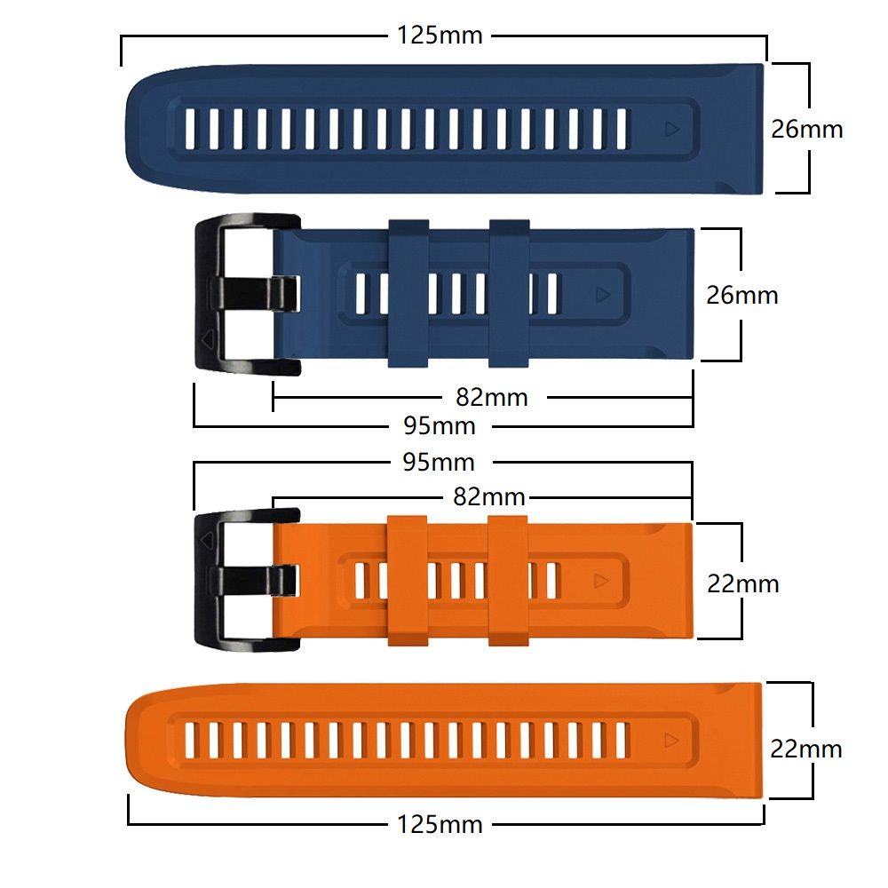 Dirželis Tech-Protect IconBand Garmin Fenix 5 / 6 / 6 Pro / 7 / 8 / 8 Pro (47 mm) / E, tamsiai mėlynas
