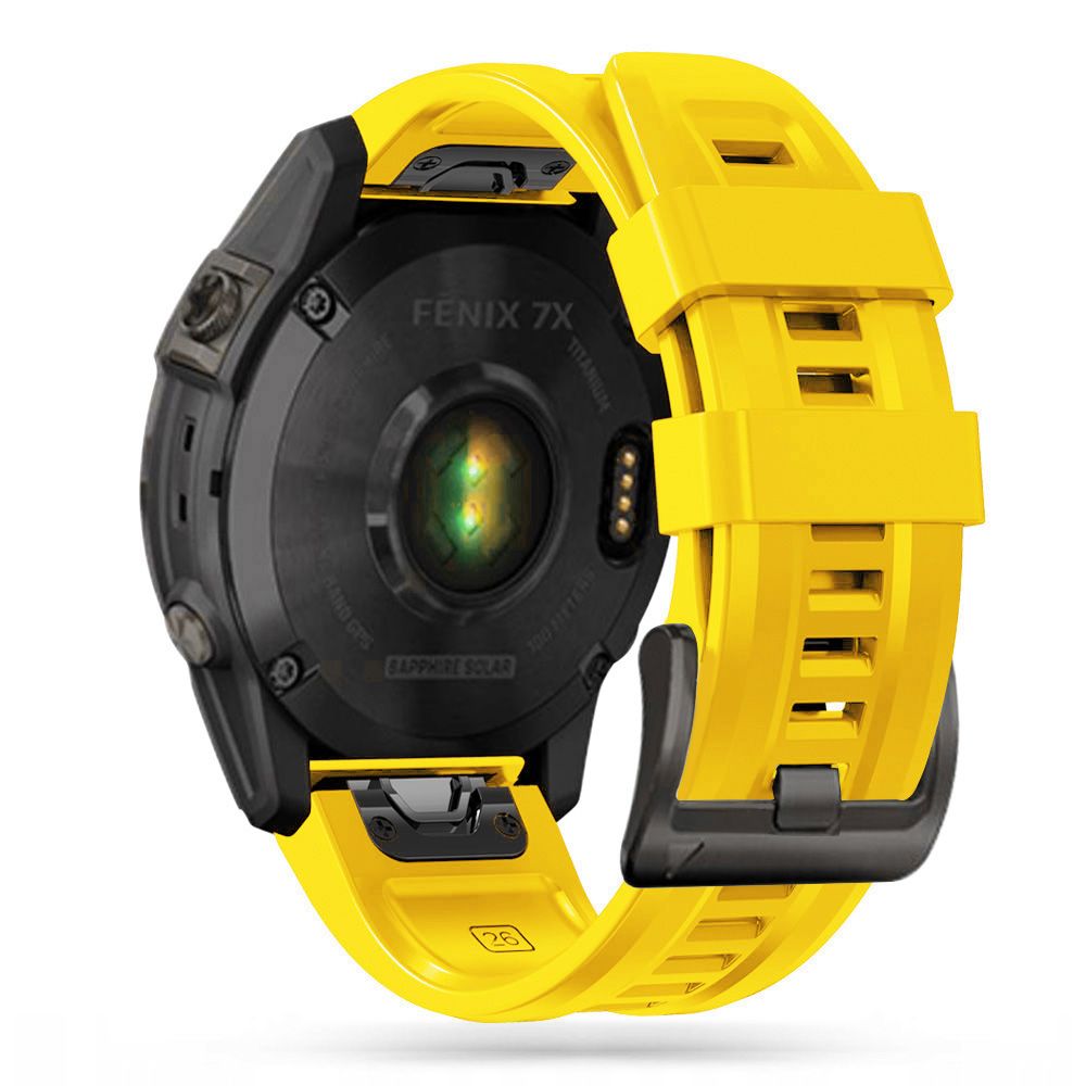 Dirželis Tech-Protect IconBand Garmin Fenix 5 / 6 / 6 Pro / 7 / 8 / 8 Pro (47 mm) / E, geltonas