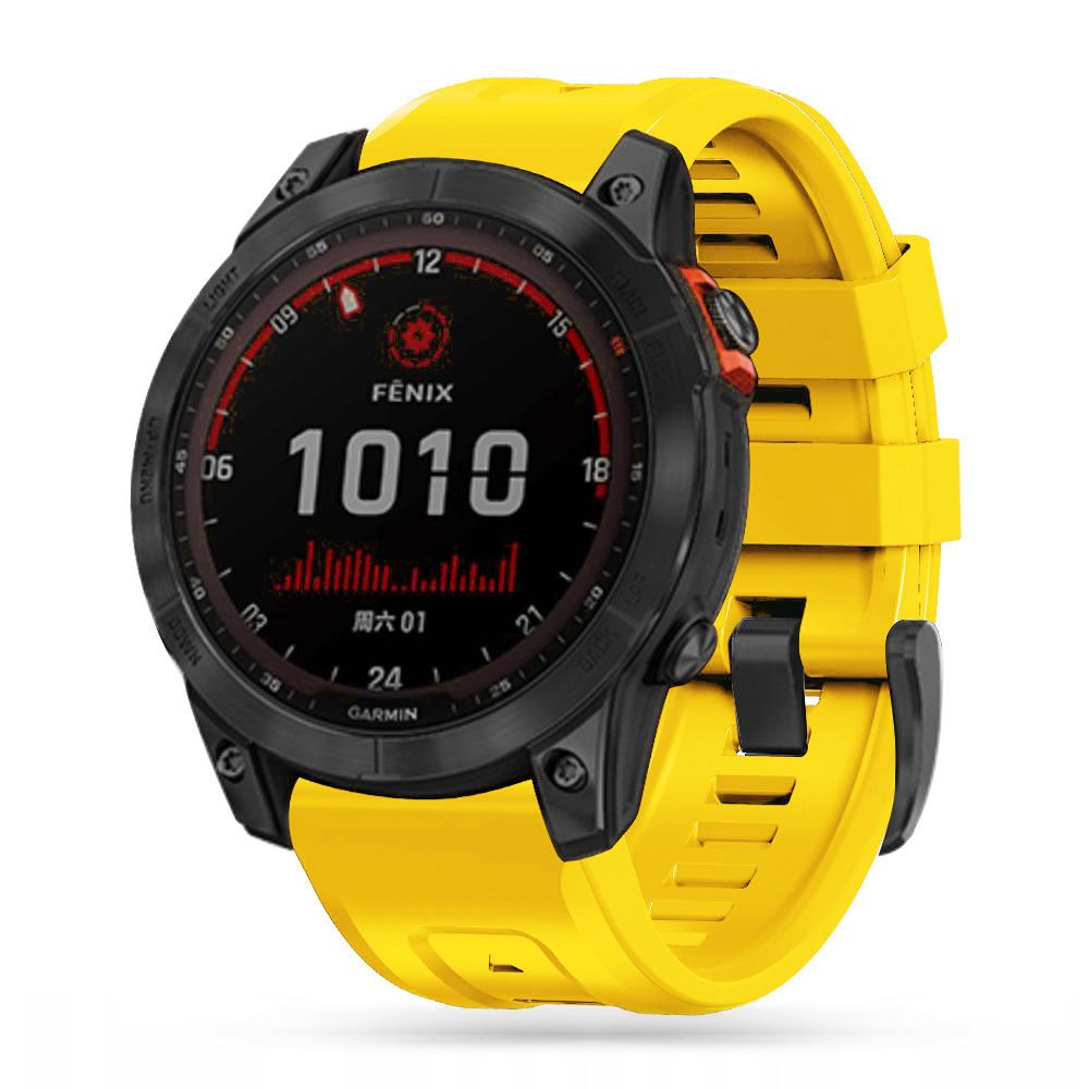 Dirželis Tech-Protect IconBand Garmin Fenix 5 / 6 / 6 Pro / 7 / 8 / 8 Pro (47 mm) / E, geltonas