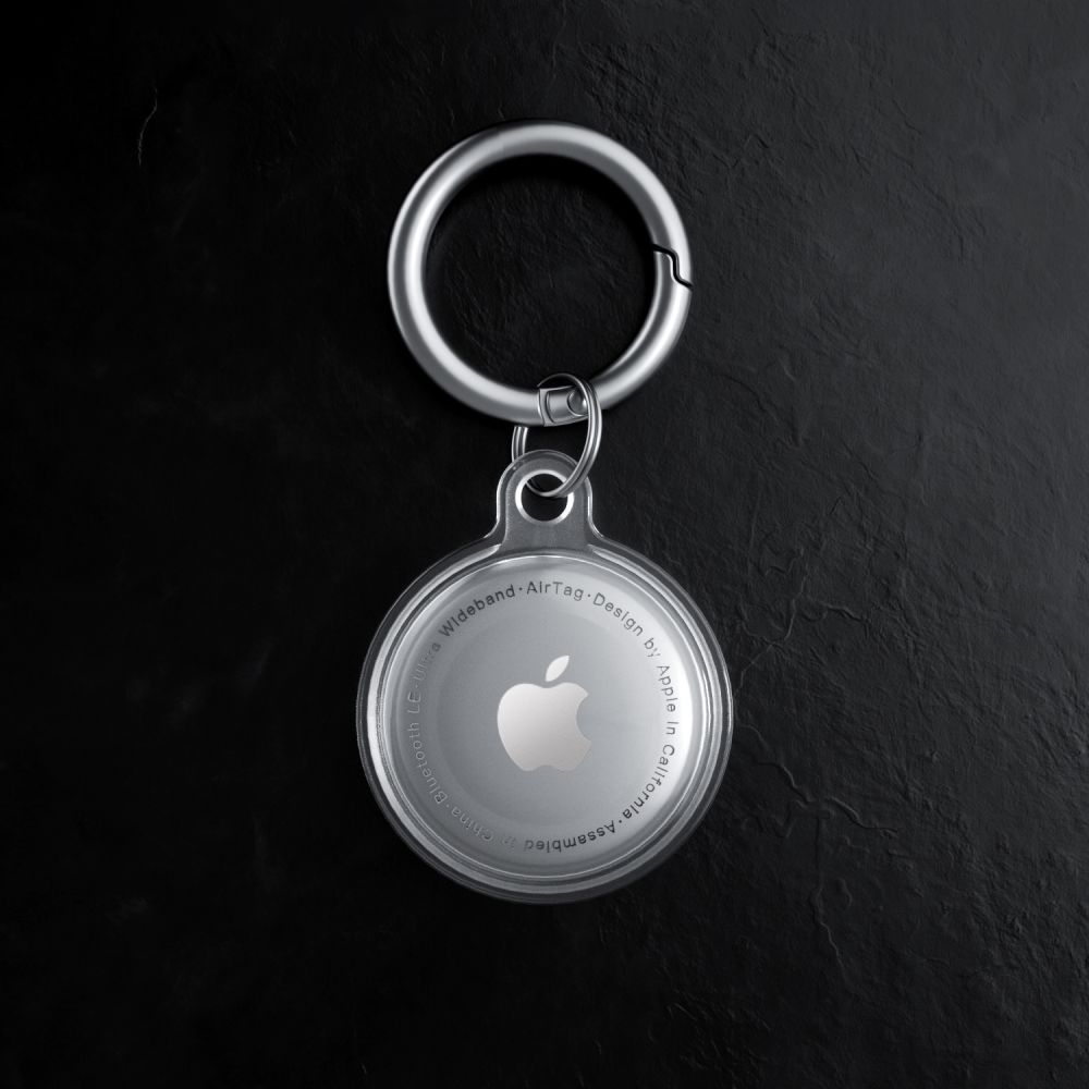 Dėklas Tech-Protect Icon Apple AirTag 1/2, skaidrus