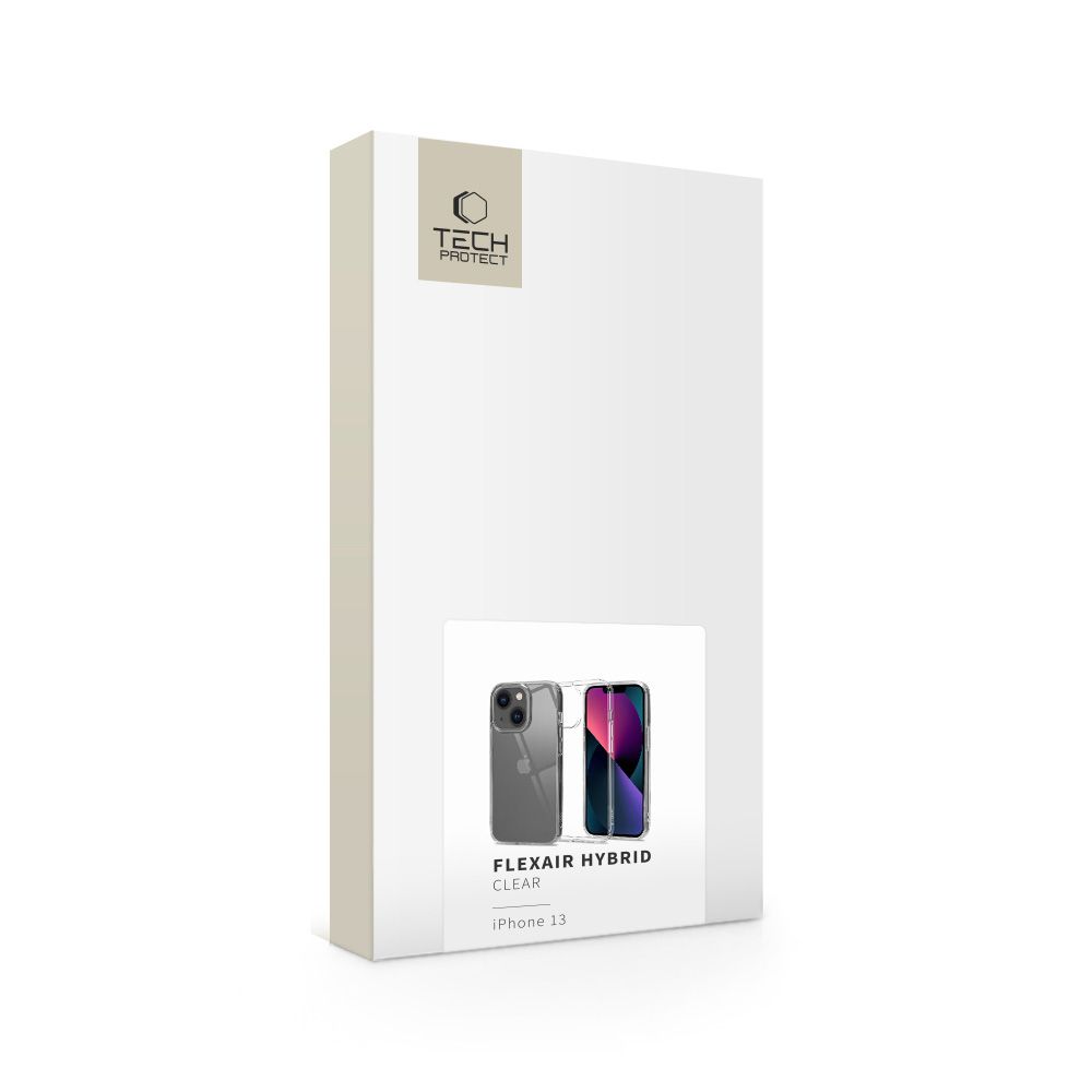 Dėklas Tech-Protect Flexair Hybrid iPhone 13, skaidrus