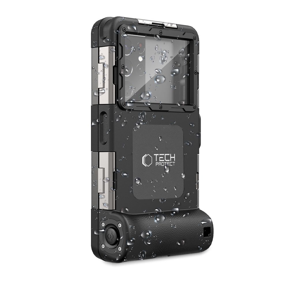 Dėklas Tech-Protect IPX8 Universal Diving Waterproof, juodas