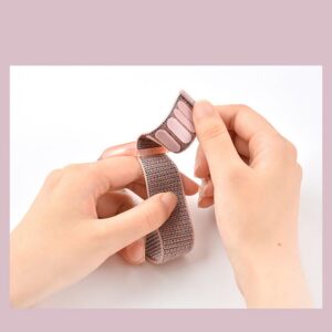 Apyrankė Tech-Protect Nylon Apple AirTag 1/2, rožinė