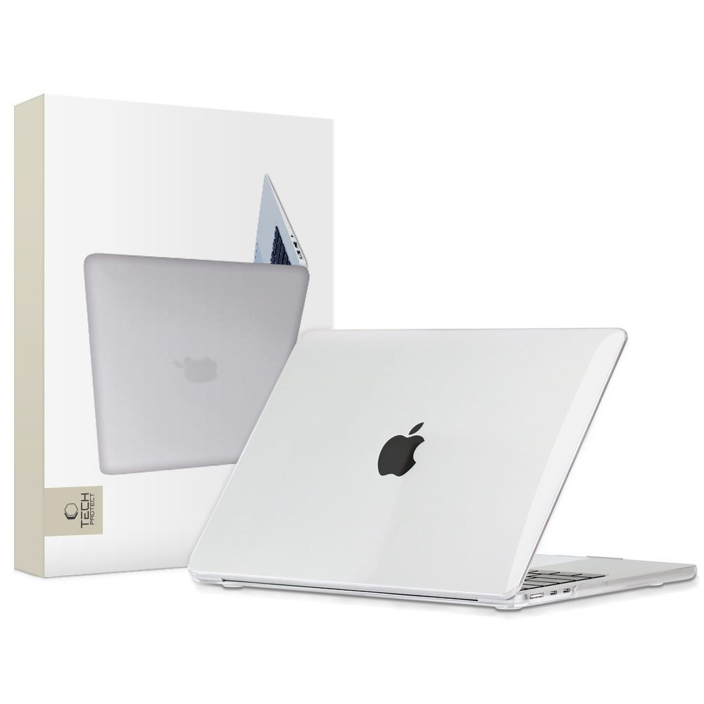 Dėklas Tech-Protect SmartShell MacBook Air 13 M2-M5 2023-2026, skaidrus