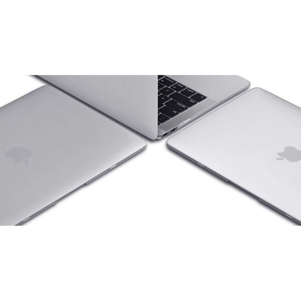 Dėklas Tech-Protect SmartShell MacBook Air 13 M2-M5 2023-2026, blizgus skaidrus