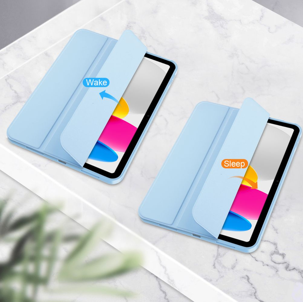 Dėklas Tech-Protect SmartCase Pen iPad 10.9 / 11 col. Šviesiai mėlynas
