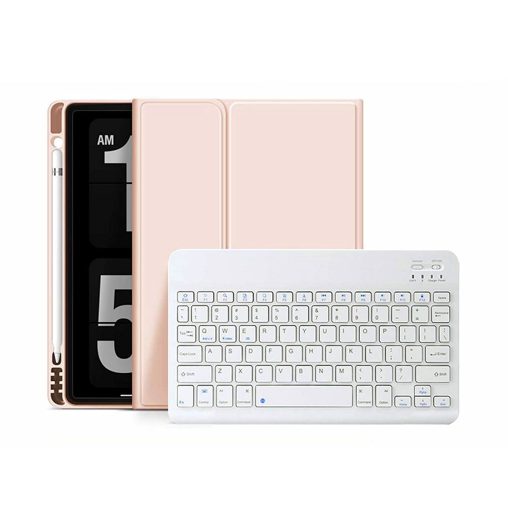 Dėklas Tech-Protect SC Pen + Klaviatūra iPad 10.9 col. (2022) / 11 col. (2025) rožinis