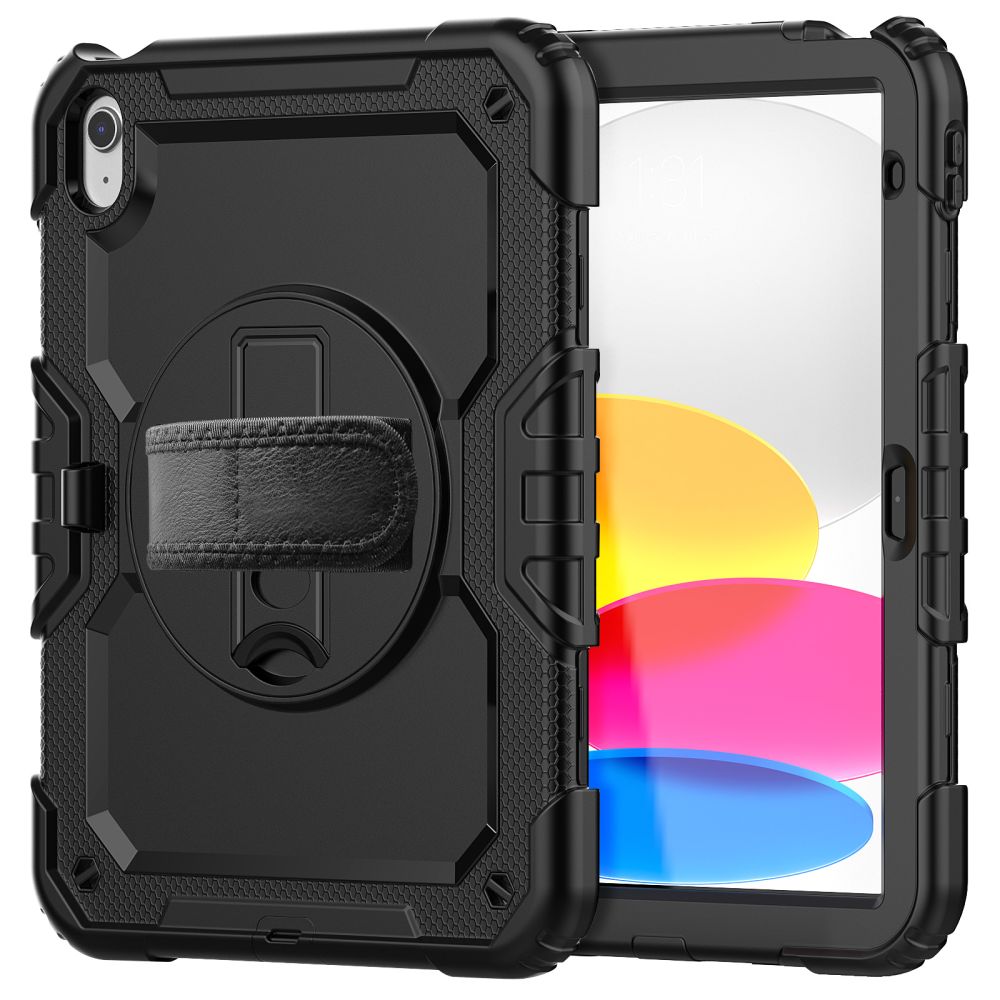 Dėklas Tech-Protect Solid 2-Set iPad 10.9 col. 10 (2022) / 11 col. 11 (2025) Juodas