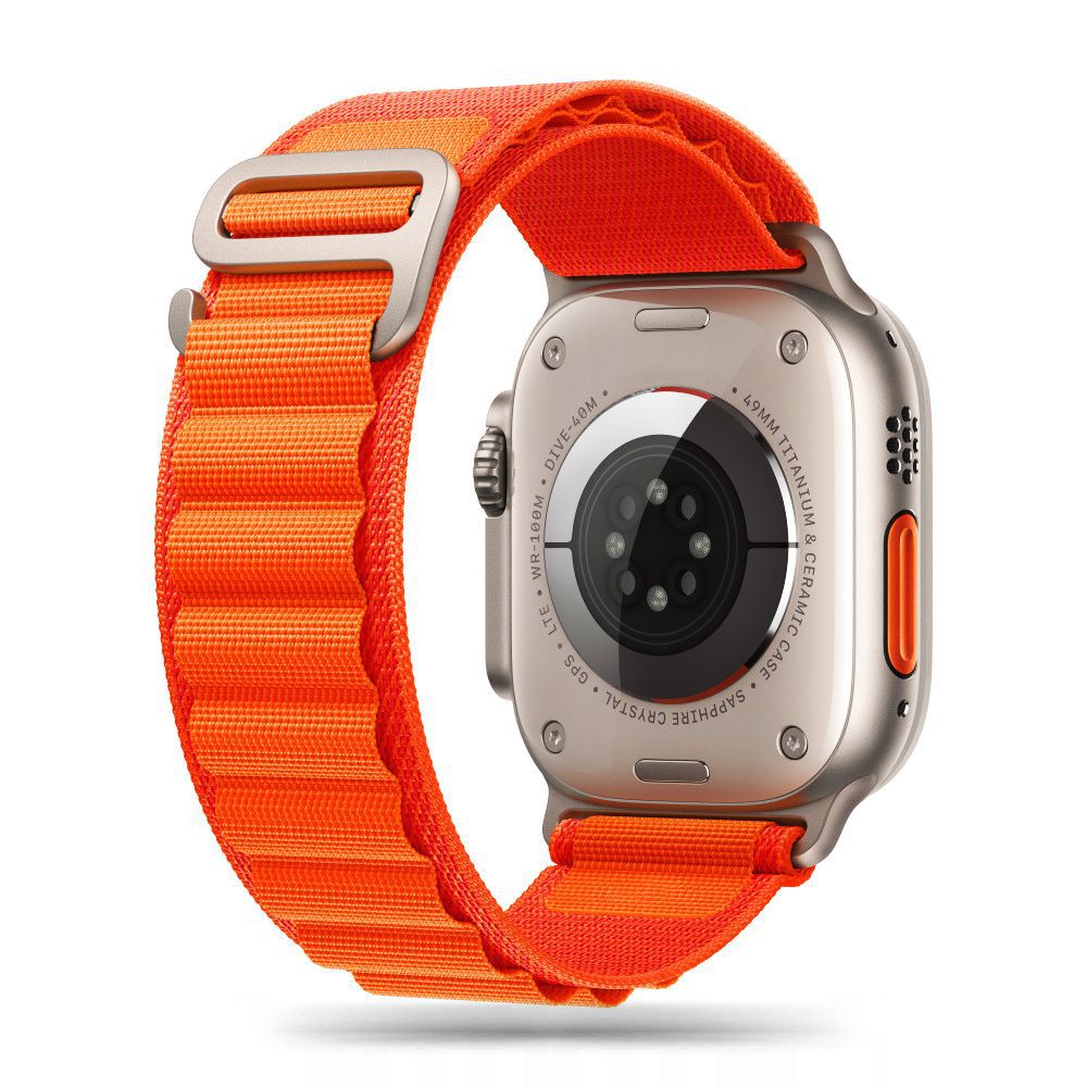 Dirželis Tech-Protect Nylon Pro Apple Watch 8 / 9 / 10 / 11 / SE / Ultra (44 / 45 / 46 / 49 mm), oranzine