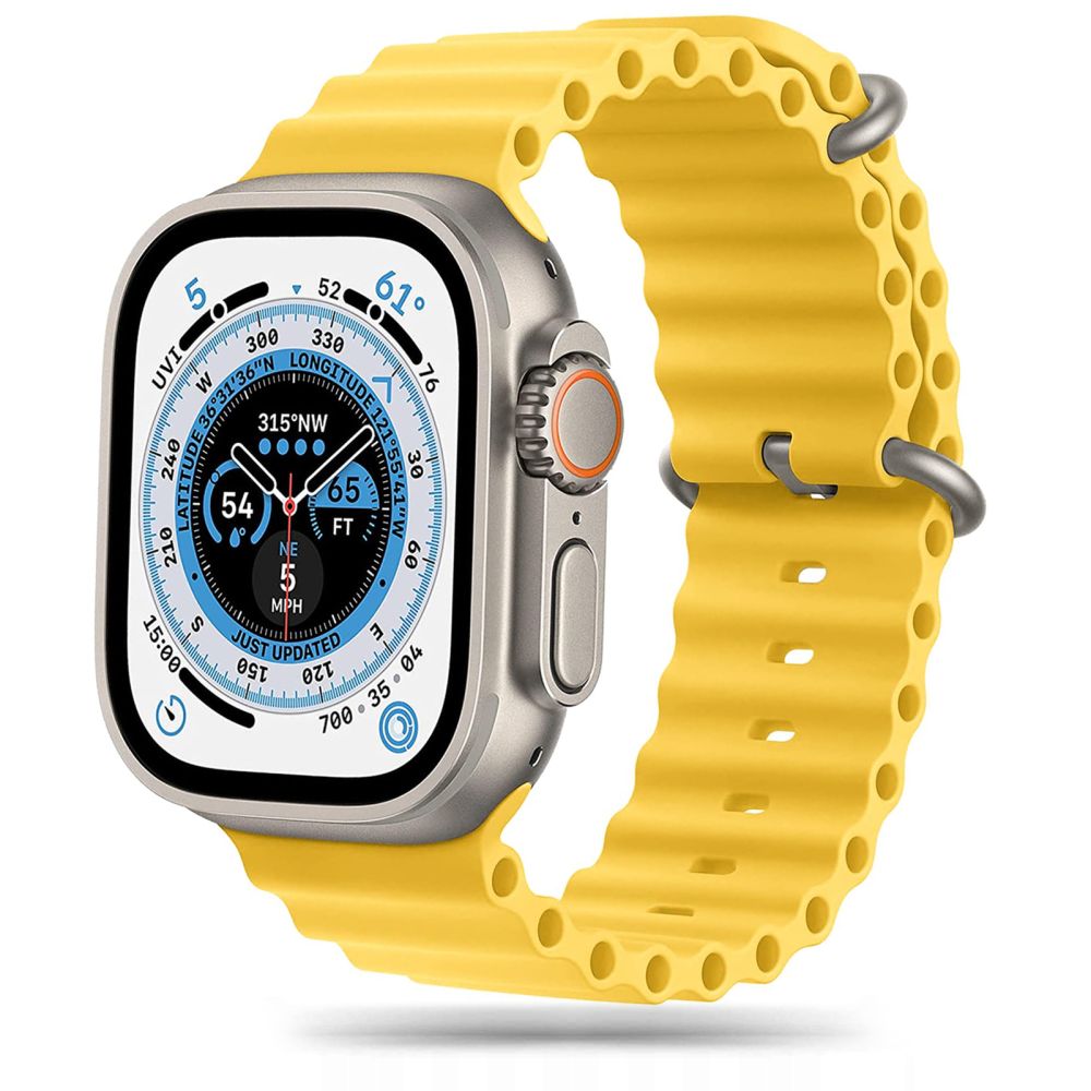 Dirželis Tech-Protect IconBand Pro Apple Watch 8 / 9 / 10 / 11 / SE / Ultra (44 / 45 / 46 / 49 mm) Geltonas