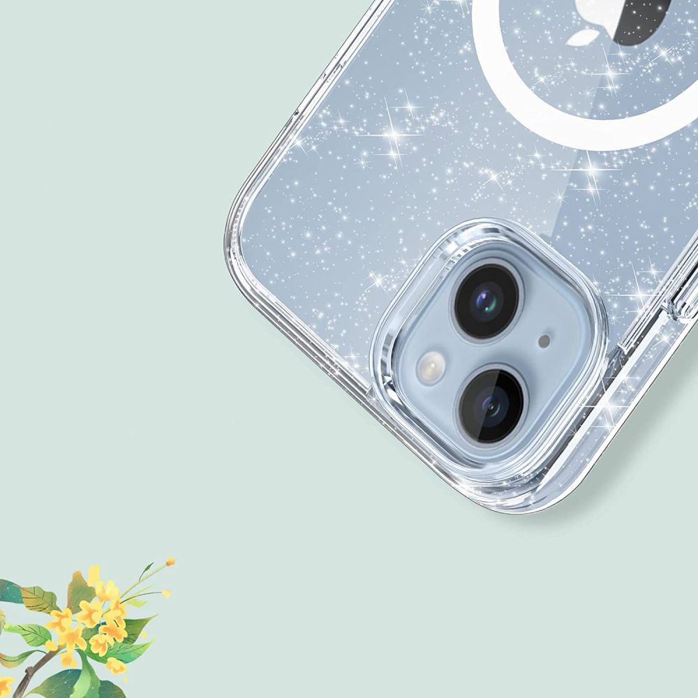 Dėklas Tech-Protect FlexAir Hybrid MagSafe iPhone 13 / 14, blizgus