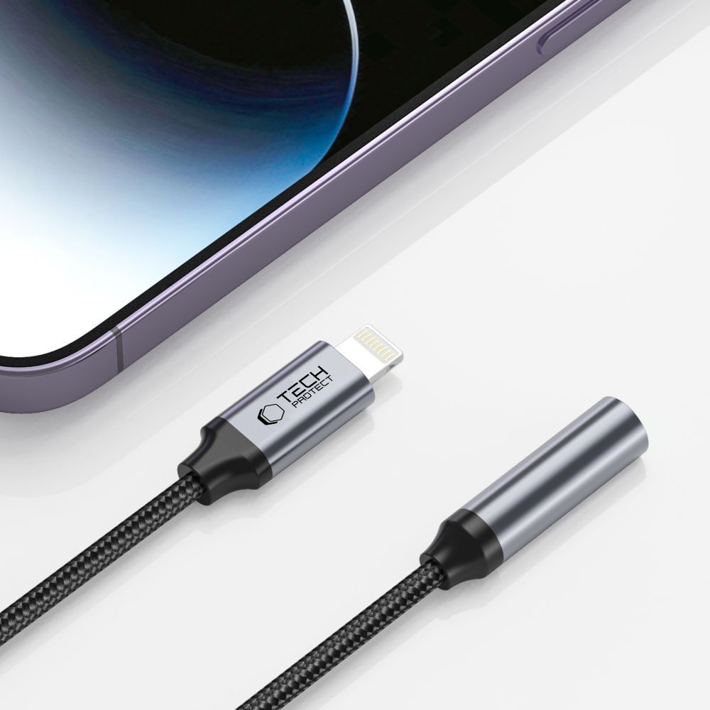 Adapteris Tech-Protect UltraBoost Lightning į Mini Jack 3.5mm