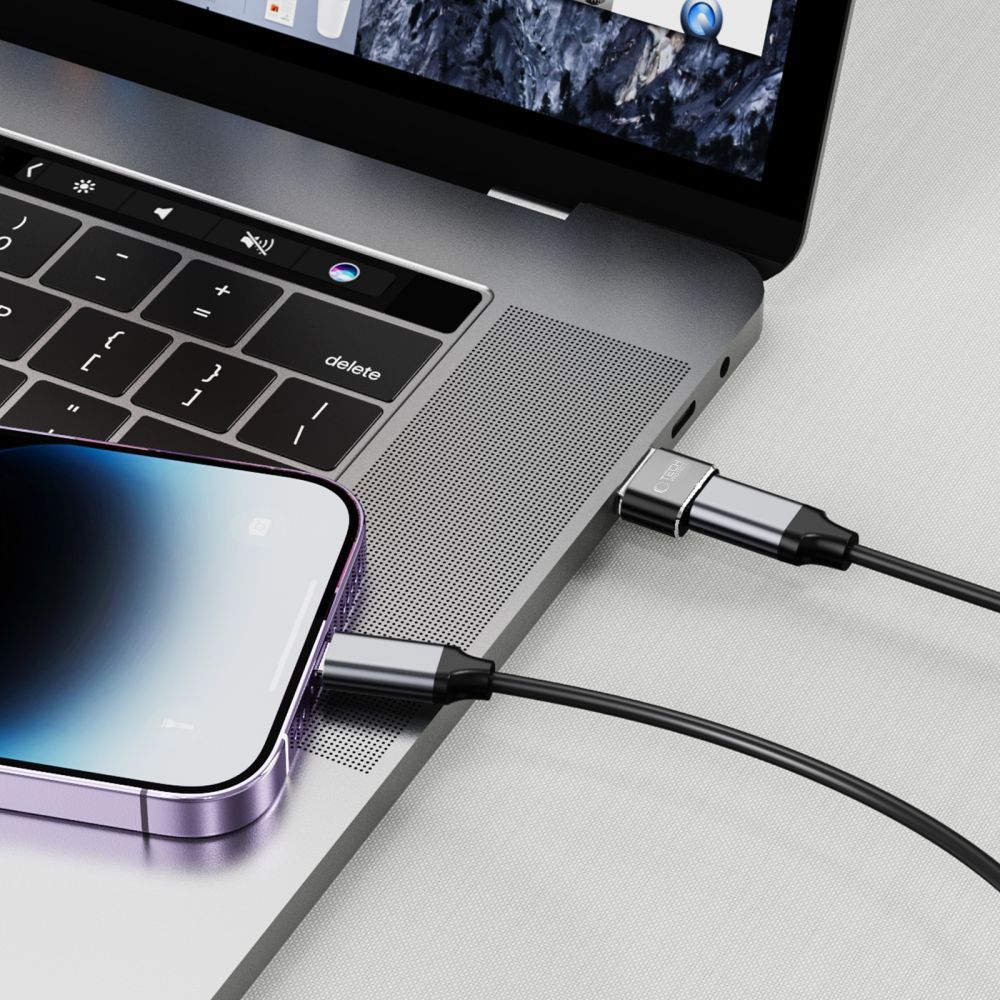 Adapteris Tech-Protect UltraBoost USB - Type-C, juodas