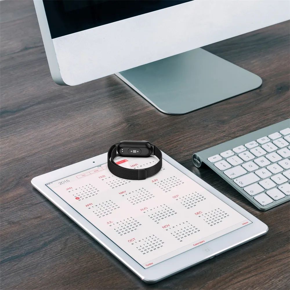 Dirželis Tech-Protect Milanese Band Xiaomi Smart Band 8 / 9 / 10 / NFC sidabrinis