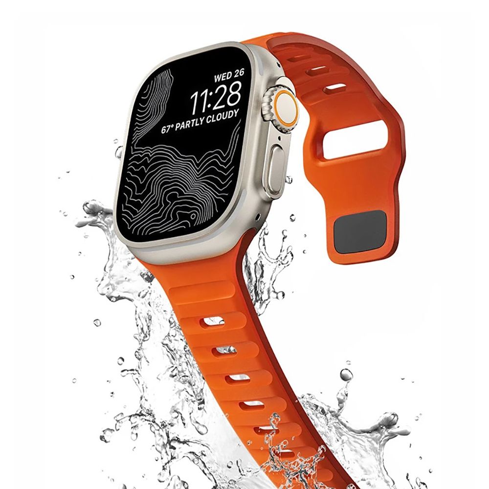 Dirželis Tech-Protect Iconband Line Apple Watch 8 / 9 / 10 / 11 / SE / Ultra (44 / 45 / 46 / 49 mm) Oranžinis