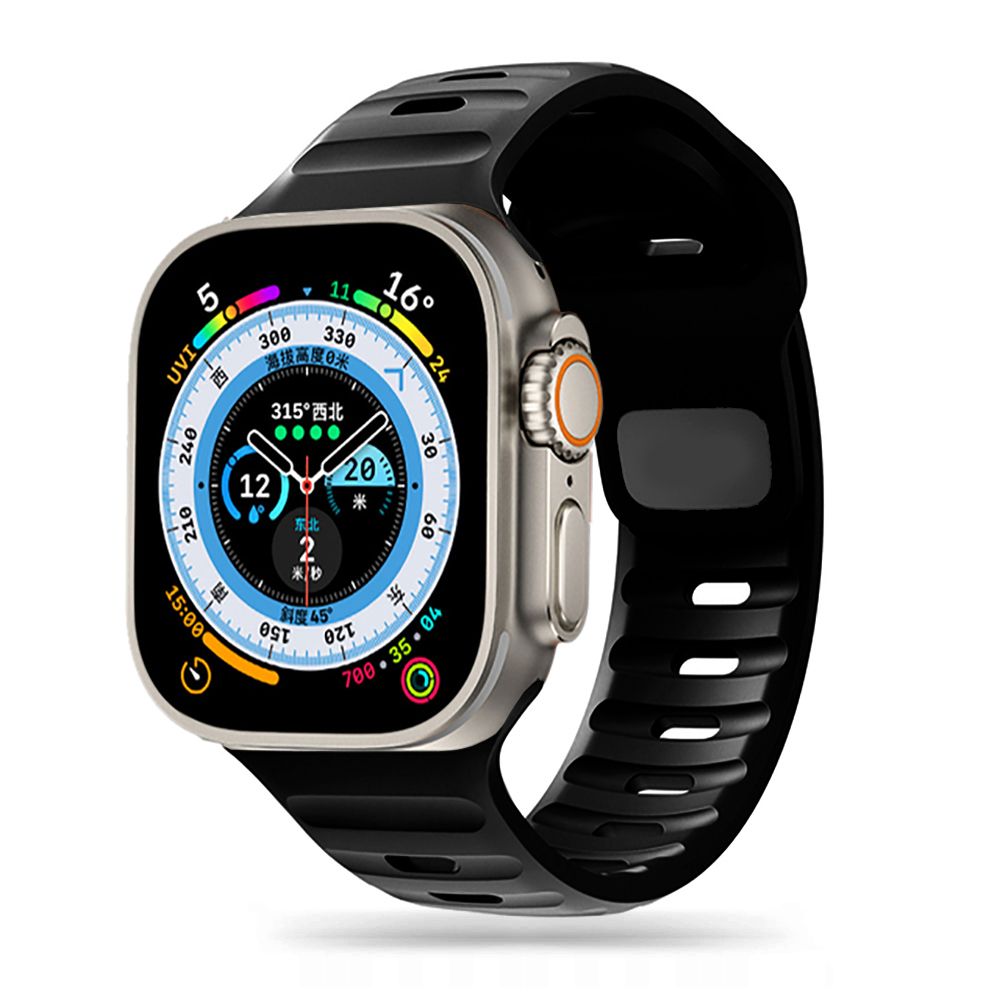 Dirželis Tech-Protect Iconband Line Apple Watch 8 / 9 / 10 / 11 / SE / Ultra (44 / 45 / 46 / 49 mm) Juodas