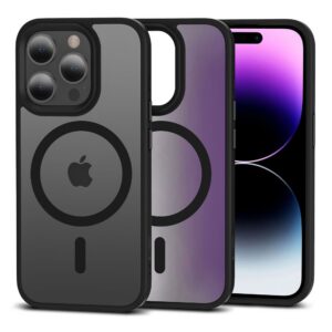 Dėklas Tech-Protect MagMat MagSafe iPhone 15 Pro Max, matinis juodas