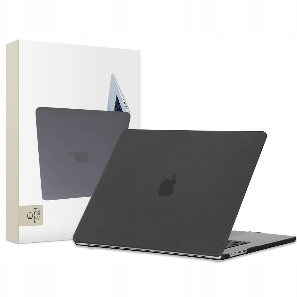 Dėklas Tech-Protect SmartShell MacBook Air 15 M2-M5 2023-2026 Matinis Juodas