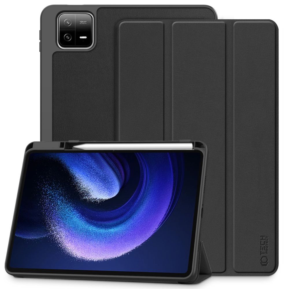Dėklas Tech-Protect SmartCase Pen Xiaomi Pad 6 / 6 Pro Juodas