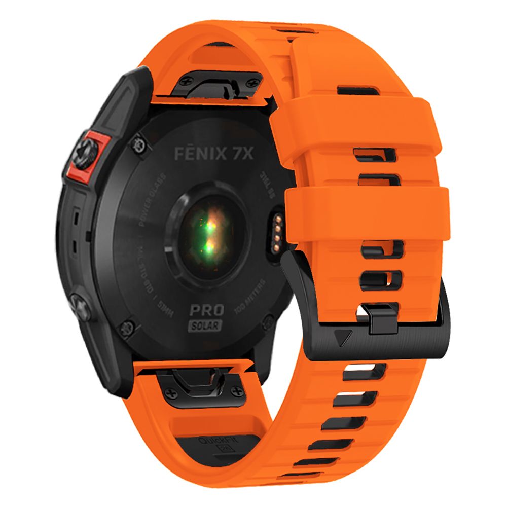 Dirželis Tech-Protect IconBand Pro Garmin Fenix 5X / 5X Plus / 6X / 6X Pro / 7X / 8 / 8 Pro (51 mm), oranžinis/juodas