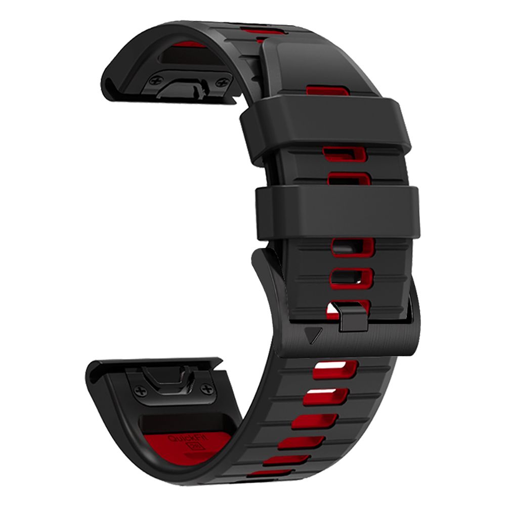 Dirželis Tech-Protect IconBand Pro Garmin Fenix 5X / 5X Plus / 6X / 6X Pro / 7X / 8 / 8 Pro (51 mm), juodas/raudonas