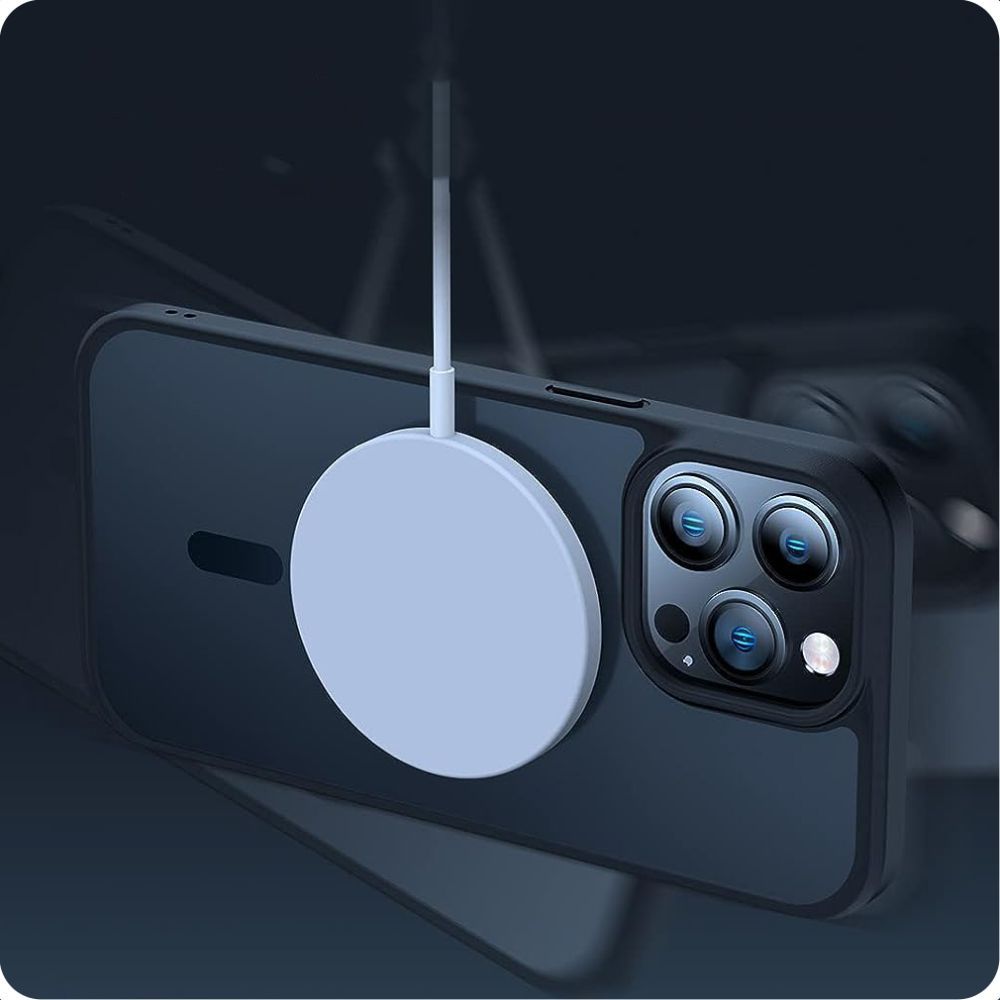 Dėklas Tech-Protect Magmat MagSafe iPhone 12 Mini / 13 Mini, juodas/skaidrus
