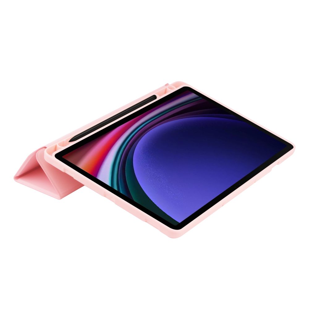 Dėklas Tech-Protect SmartCase Pen Galaxy Tab S9 11.0 / S9 FE / S10 FE / S10 Lite 10.9, rožinis