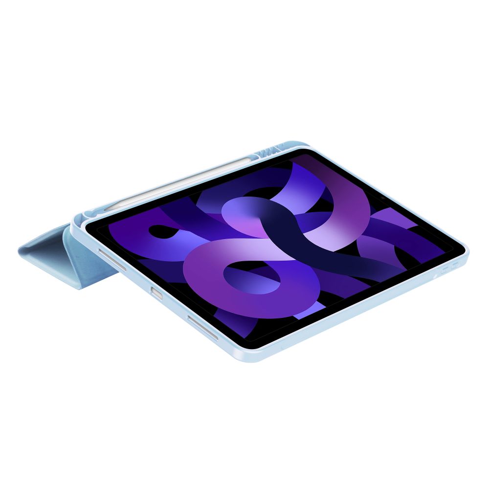 Dėklas Tech-Protect SmartCase Pen iPad Air 10.9 4 / 5 / 2020-2022 / 11 6 / 7 / 8 / 2024-2026, šviesiai mėlynas
