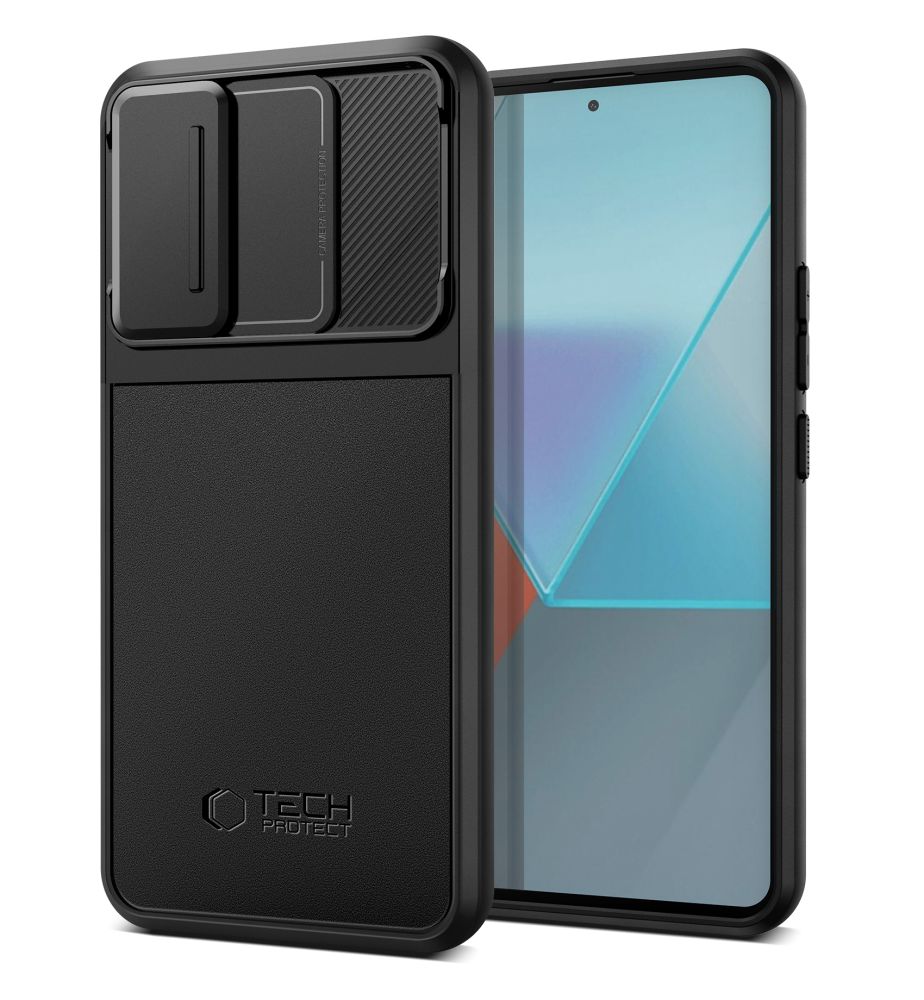 Dėklas Tech-Protect Velar Cam+ Redmi Note 13 Pro 5G / Poco X6 5G, juodas