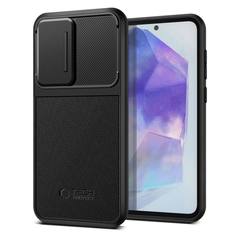 Dėklas Tech-Protect Velar Cam+ Samsung Galaxy A35 / A55 5G, juodas