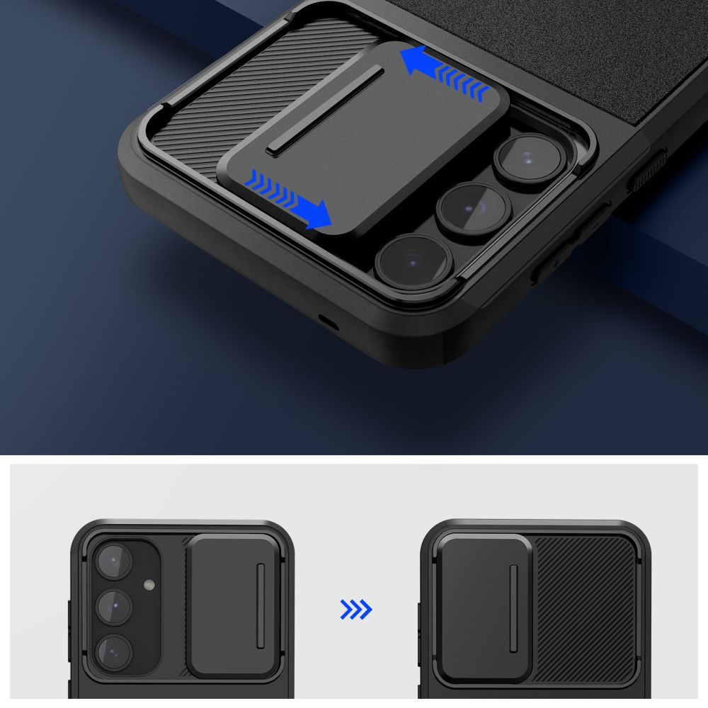 Dėklas Tech-Protect Velar Cam+ Samsung Galaxy A35 / A55 5G, juodas