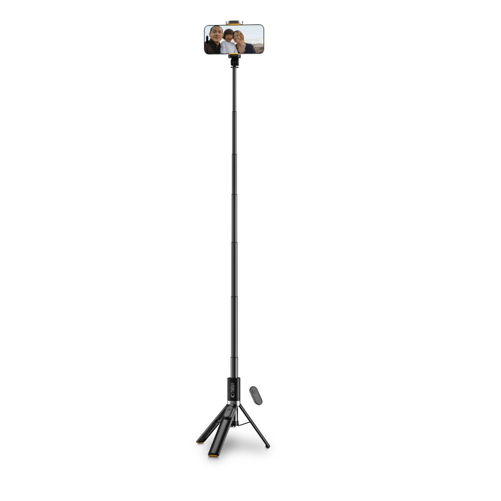 Selfie lazda Tech-Protect L08S Bluetooth su trikoju, juoda