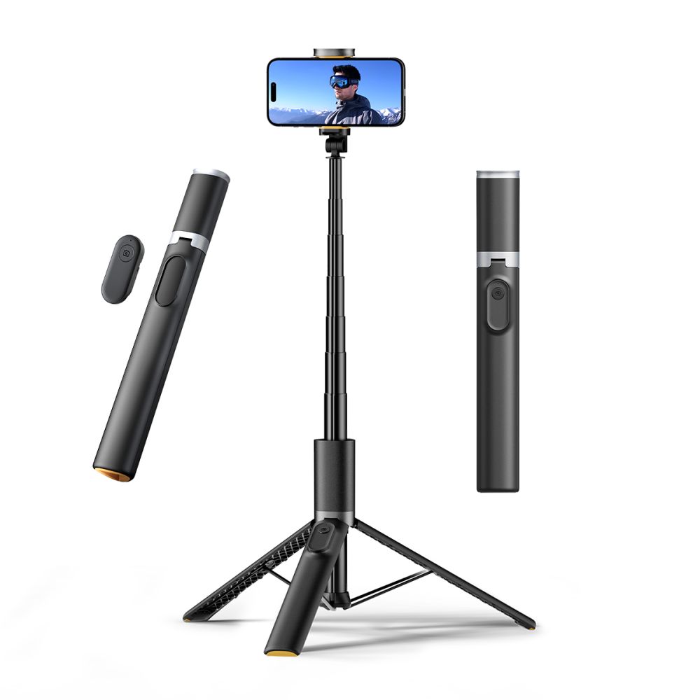 Selfie lazda Tech-Protect L08S Bluetooth su trikoju, juoda