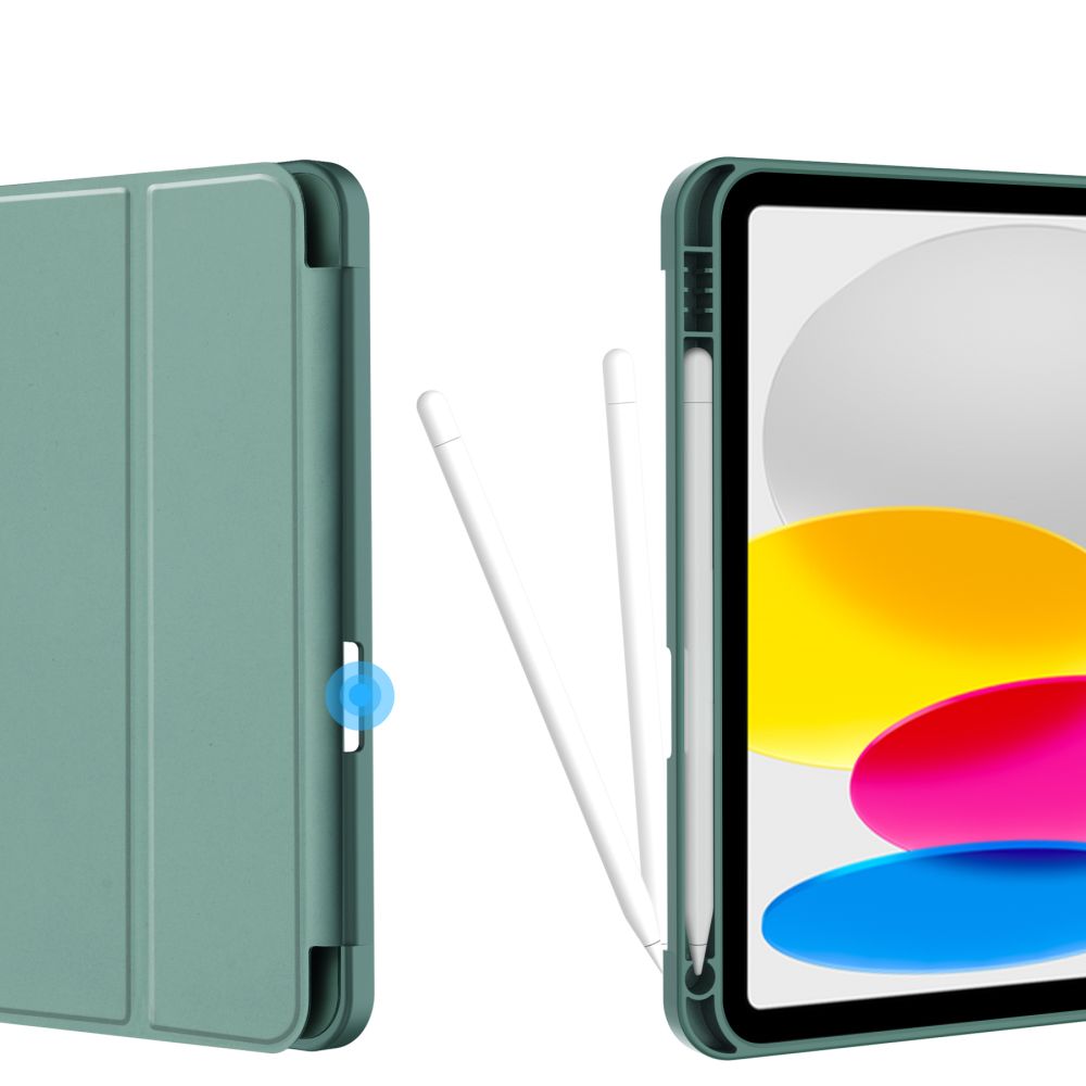 Dėklas Tech-Protect SmartCase Pen iPad 10.9" 10 (2022) / 11" 11 (2025), žalias