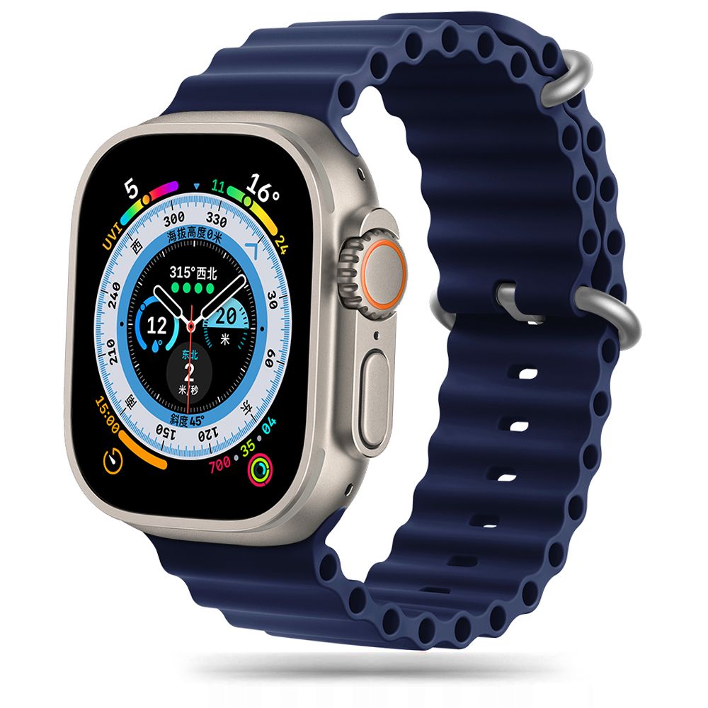 Dirželis Tech-Protect Iconband Pro Apple Watch 8 / 9 / 10 / 11 / SE / Ultra (44 / 45 / 46 / 49 mm), tamsiai mėlynas