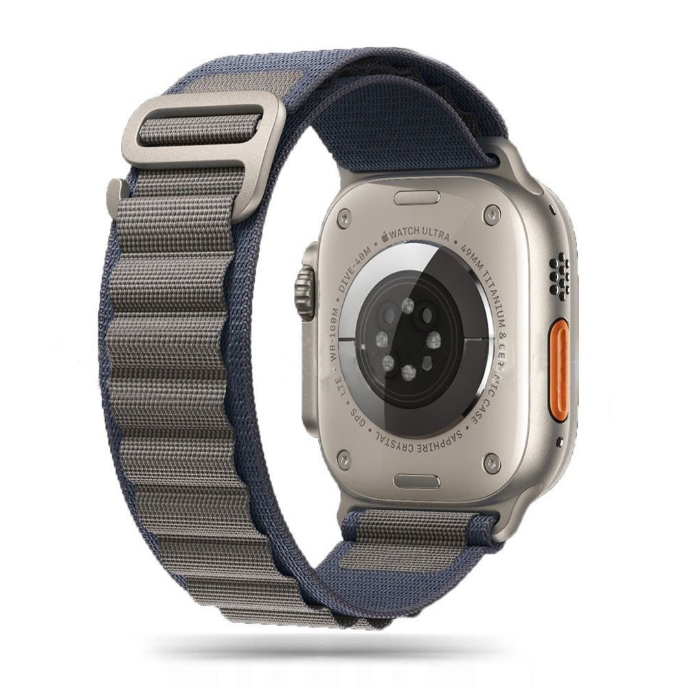 Dirželis Tech-Protect Nylon Pro Apple Watch 8 / 9 / 10 / 11 / SE / Ultra (44 / 45 / 46 / 49 mm), tamsiai mėlynas/pilkas