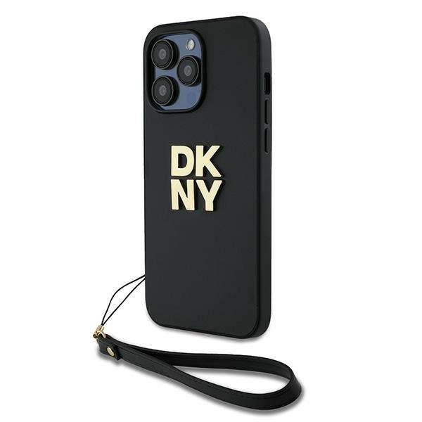 DKNY dėklas su dirželiu iPhone 14 Pro – juodas