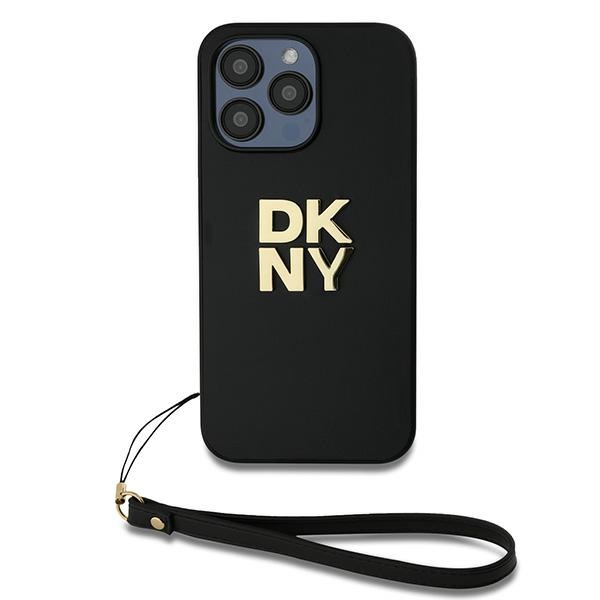 DKNY dėklas su dirželiu iPhone 14 Pro – juodas