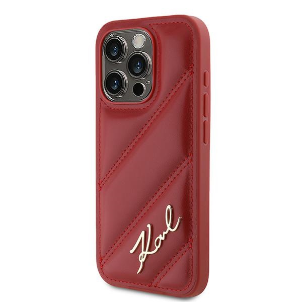 Karl Lagerfeld dėklas iPhone 15 Pro – raudonas