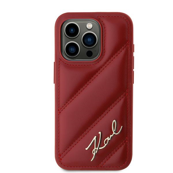 Karl Lagerfeld dėklas iPhone 15 Pro – raudonas