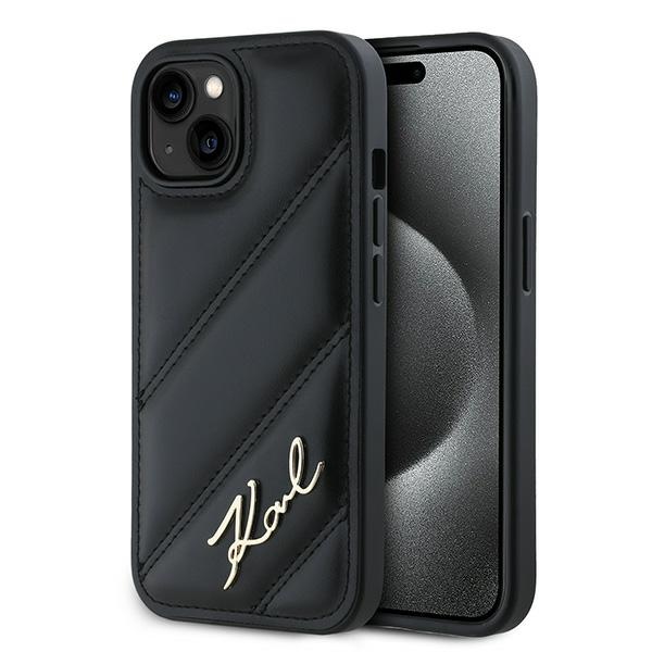 Karl Lagerfeld dėklas iPhone 15/14/13 (6,1") – juodas