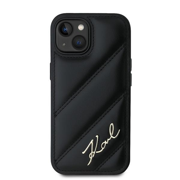 Karl Lagerfeld dėklas iPhone 15/14/13 (6,1") – juodas