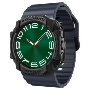 Dėklas Spigen Rugged Armor Samsung Galaxy Watch Ultra 2024 / 2025 (47 mm), matinis juodas