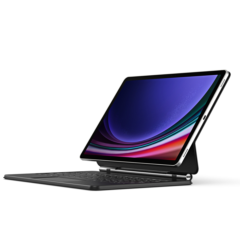Dux Ducis klaviatūros dėklas Galaxy Tab S9+/S8+/S7+ – juodas