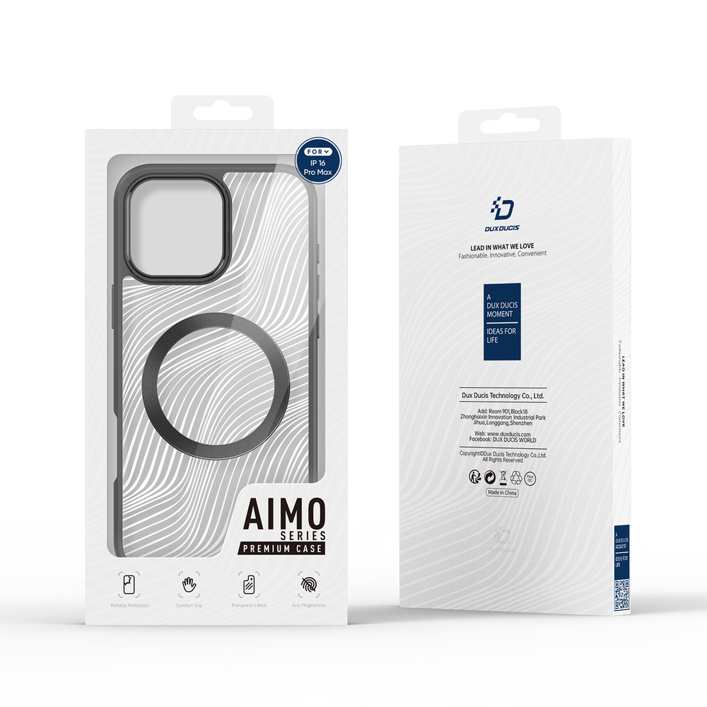 MagSafe dėklas Dux Ducis Aimo iPhone 16 Pro Max – juodas
